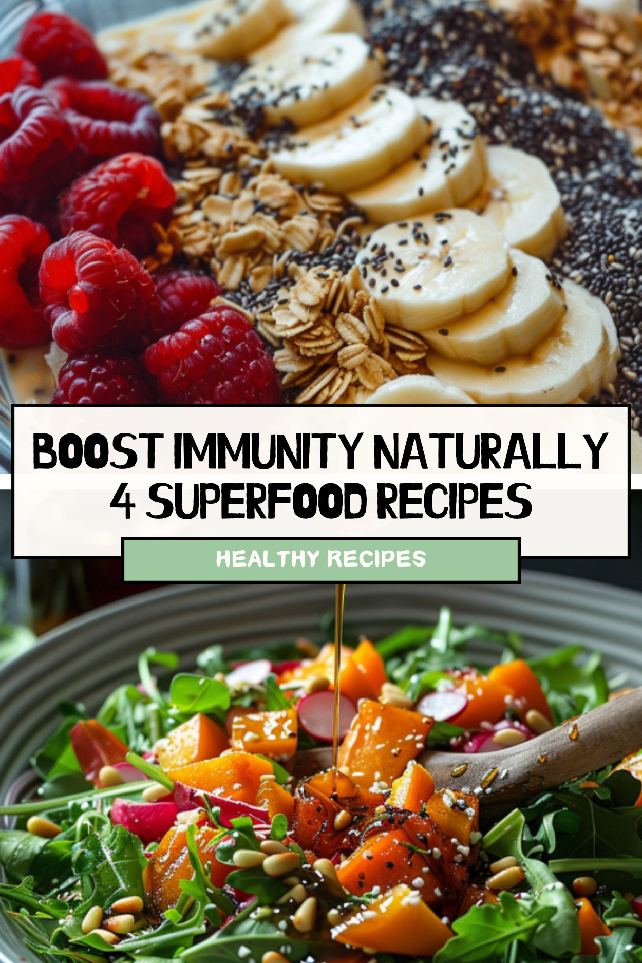 4 superfood recipes to boost immunity naturally with Maca, Acai, and Moringa.