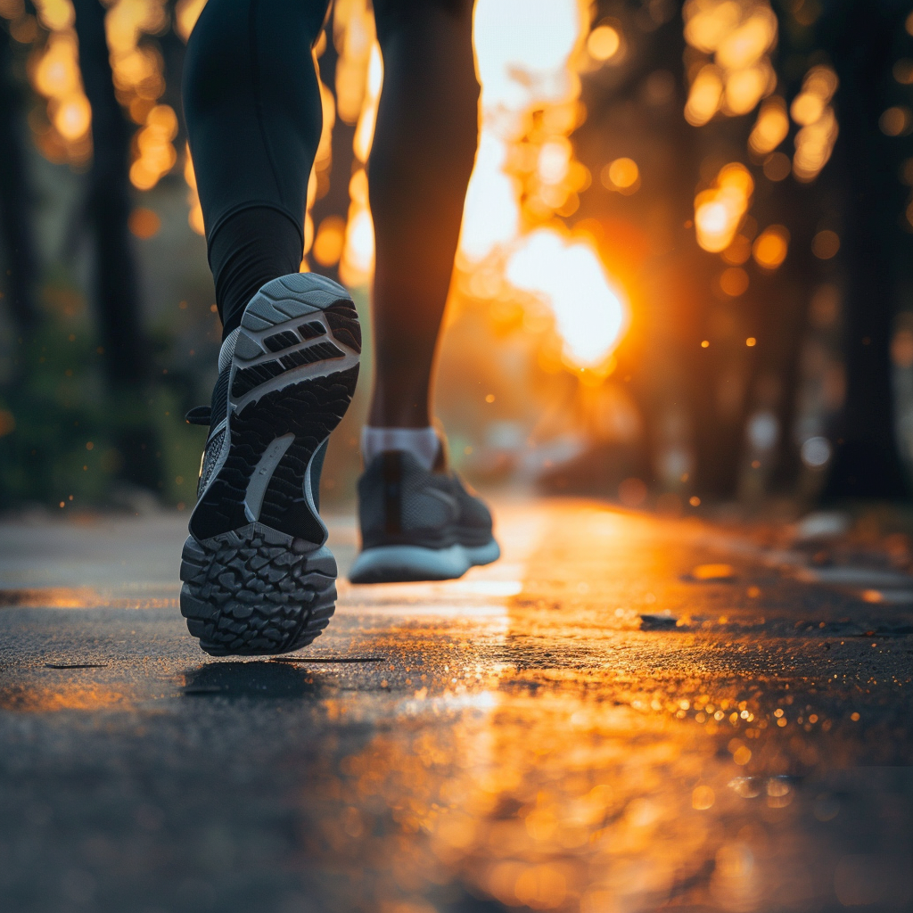 A person jogging outdoors, showcasing the role of physical activity in weight management